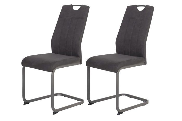 Chaise - Hela - Christina II - Vintage Anthrazit - 58x43x98 cm - 140 kg max