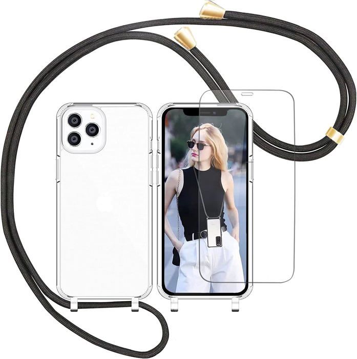 Coque IPhone 11 Pro à 14 + Verre Trempé - Protection Antichoc, Compatible Sans Fil Qi - Neuf