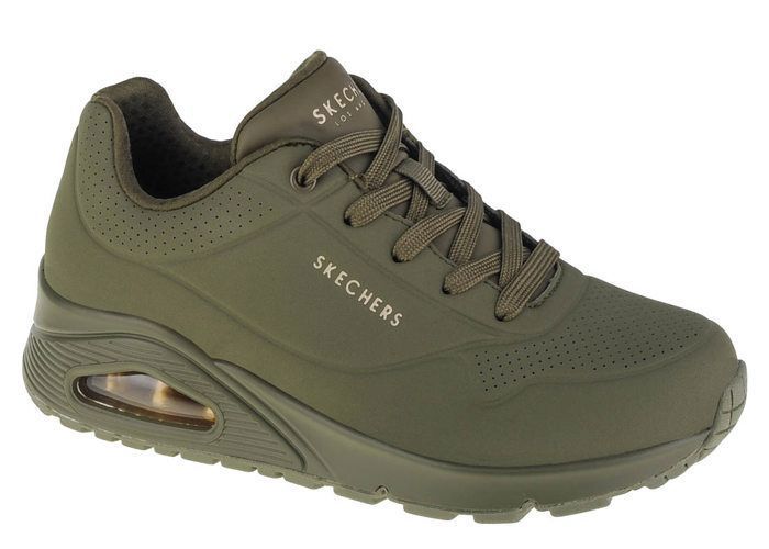 Skechers Skechers Uno-Stand On Air — Baskets Femme Vert cuir synthétique Memory Foam