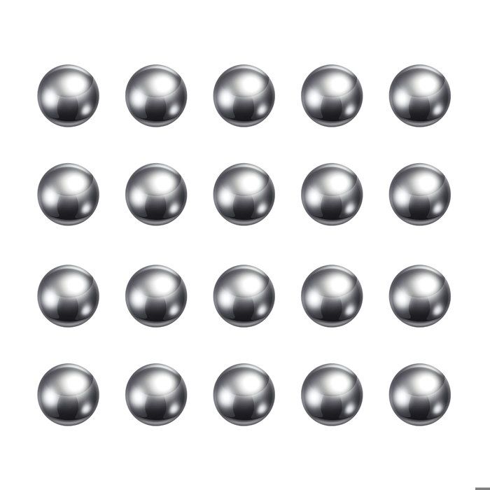 100 Billes De Précision En Acier Carbone - Diamètre 8 Mm - Marque Uxcell - Pour Roulements Et Bricolage