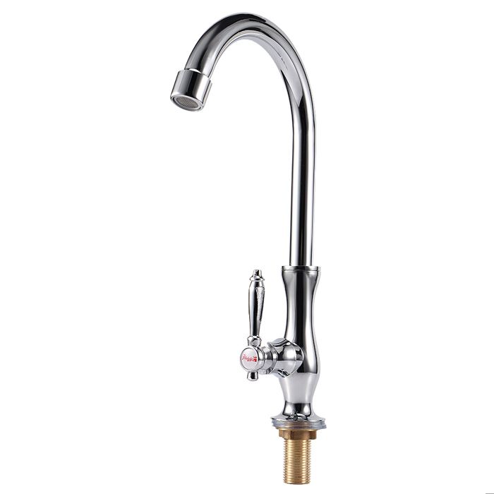 Vtizikl Robinet De Cuisine à Double Tête En Alliage De Zinc 1/4'', Chromé, Avec Osmose Inverse Et Filtre A Eau Potable 91828025