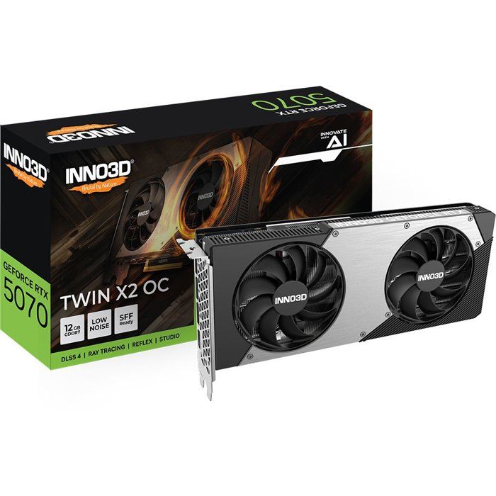 Carte Graphique INNO3D GeForce RTX 5070 TWIN X2 OC – 12 Go GDDR7, PCI Express 5.0 - vue 7