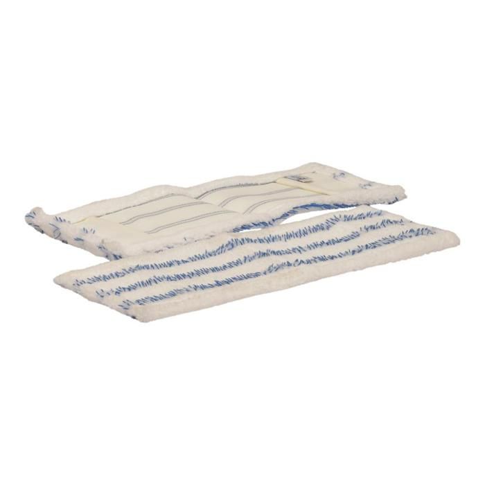 Serpillière Microfibre Bandes 30 Cm 164g Noir - Tête De Balai Haute Absorption Onix Tech