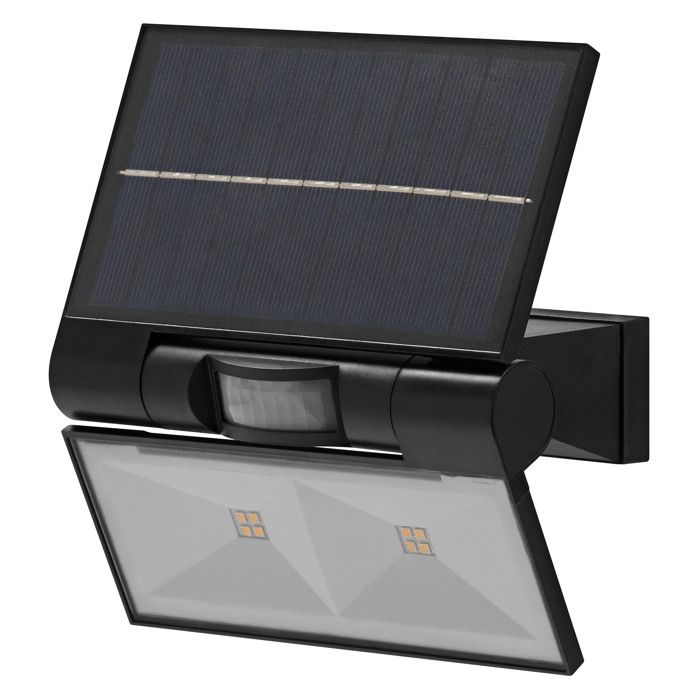 OSRAM ENDURA projecteurs solaires extérieurs avec détecteur de lumière du jour et de mouvement en gris foncé protection IP44