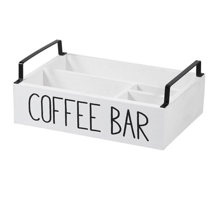 MagiDeal Tiroir De Rangement Dosettes Café En Bois - Organisateur 2 Tiroirs Pour Capsules Et Thé