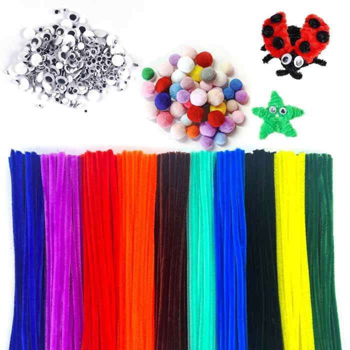 200 Pièces Nettoyeurs De Tuyaux – Couleur Rouge Vin – 12 Pouces X 6 Mm – Fournitures Artisanale En Vrac