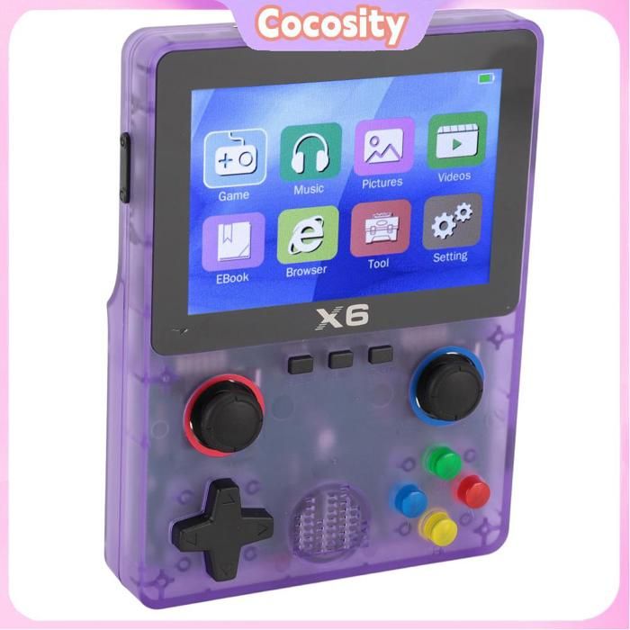 Console de Jeu rétro Portable avec Carte mémoire de 32 Go, Appareil de Jeu HD à Double Levier pour Adultes, écran IPS de 3,5 Pouces, Prend en Charge Console de Jeu rétro Portable avec Carte mémoire de 32 Go, Appareil de Jeu HD à Double Levier pour Adultes, écran IPS de 3,5 Pouces, Prend en Charge