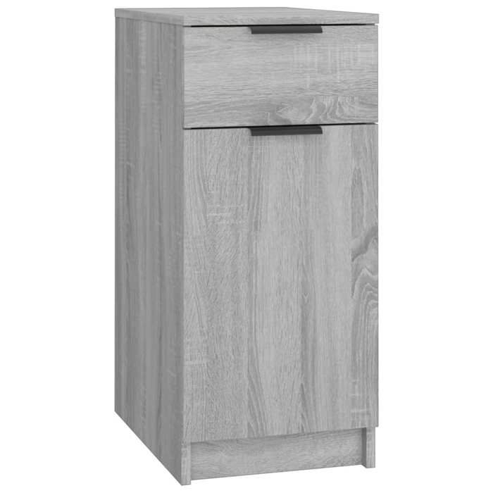 Gris Armoire de bureau CLARENCE design moderne Sonoma gris 33 5x50x75 cm Bois dingénierie LV2395