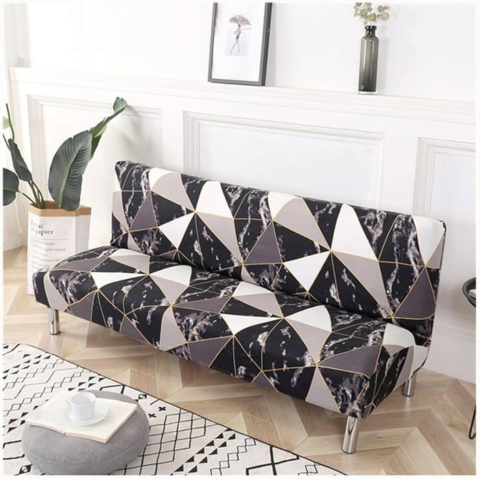 Housse de Canapé - XVX - Housse Futon 2-3 Places Microfibre Imprimée Pliable Sans Accoudoirs 160-185cm Couleur #33