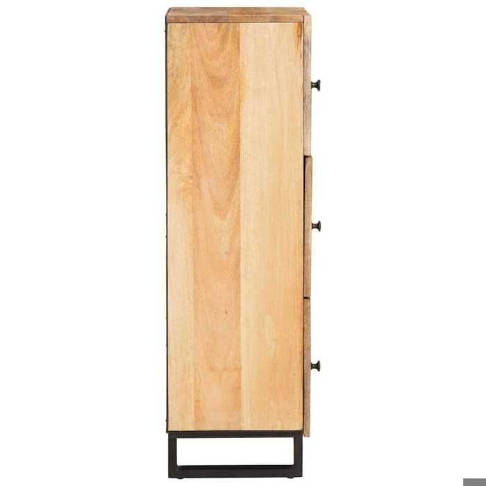 En soldes - Haut Armoire industrielCabinet de Rangement - Vaisselier pour salon Marron 40x33x110cm - Bois de mangue massif 8_27507