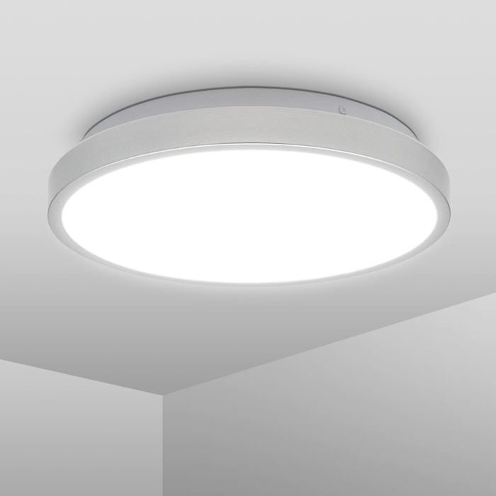 Plafonnier LED 12 Watt spéciale salle de bain I lampe de salle de bain I Ø29 cm I lumière blanche neutre 4000 K I protection contr