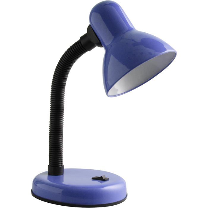 Lampe De Bureau Rétro Led Gtv Rio E27 Lampe De Bureau Bleue Flexible 40 W . 220-240 V Ip20 Lampe Design En Métal Et Plastiqu[LL441]