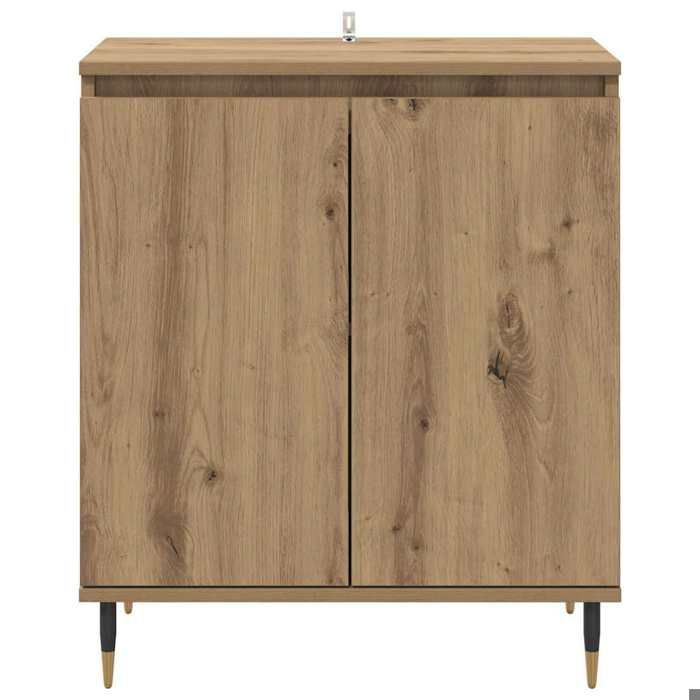 Commode intérieur - Marron - Buffet Armoire base - Chêne artisanal 60x35x70 cm - Bois dingénierie LL4170