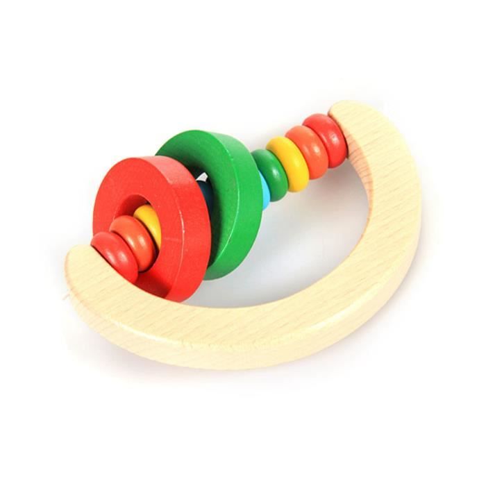 Générique Hochet En Bois - Hochet En Bois Massif Pour Prise Bébé