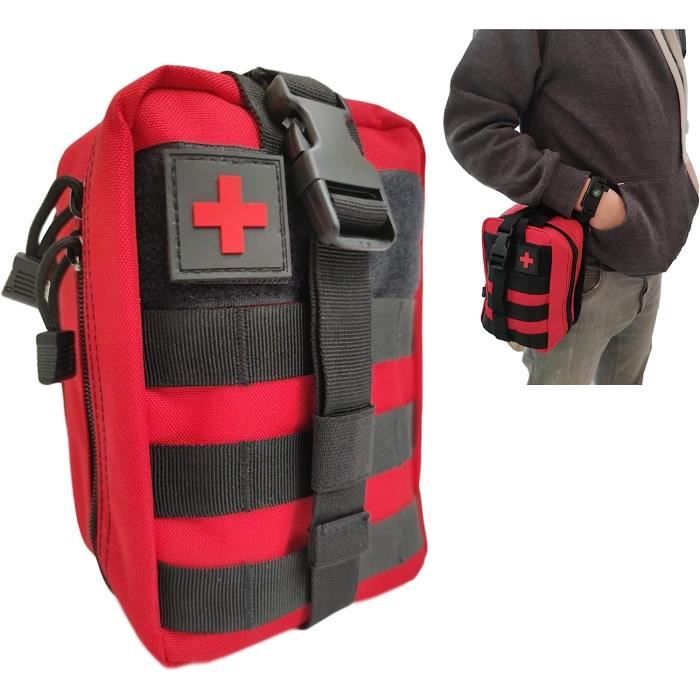 Sac De Premiers Secours Tactique Imperméable - Pochette Ceinture Détachable - Nylon 600D Pour Outdoor