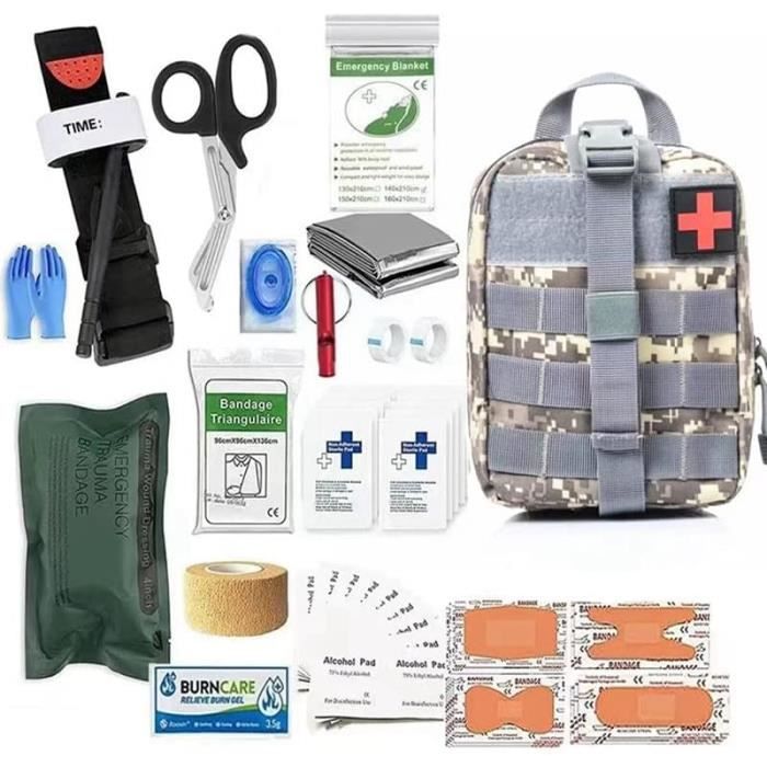 Équipement de survie d'urgence pour voiture Molle,trousse de premiers soins,trousse médicale