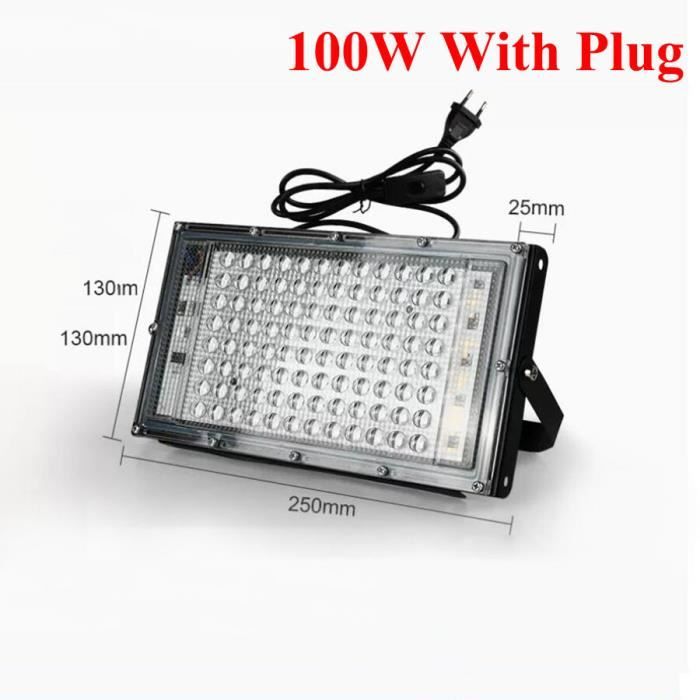 Projecteur extérieur,Lampe Ultraviolette de Durcissement UV de 300W,395nm,pour Réparation de