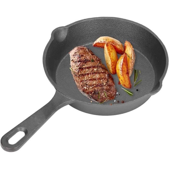 Zilimontt Mini Poêle à Crêpes 18cm Antiadhésive - Idéale Induction Et Gaz, Poignée Anti-Brûlure