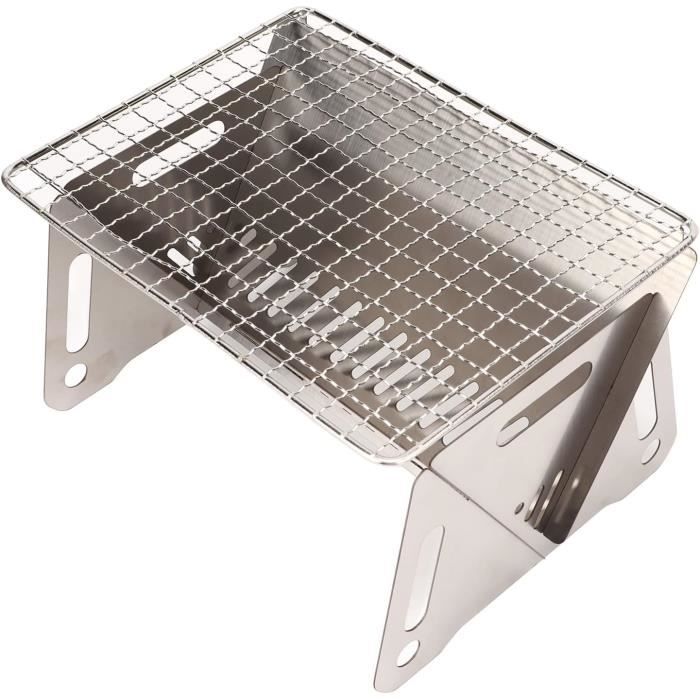 Grande Grille Barbecue Extérieur à Charbon Pliable - 60x20x31 Cm, Pour Pique-nique, Neuve