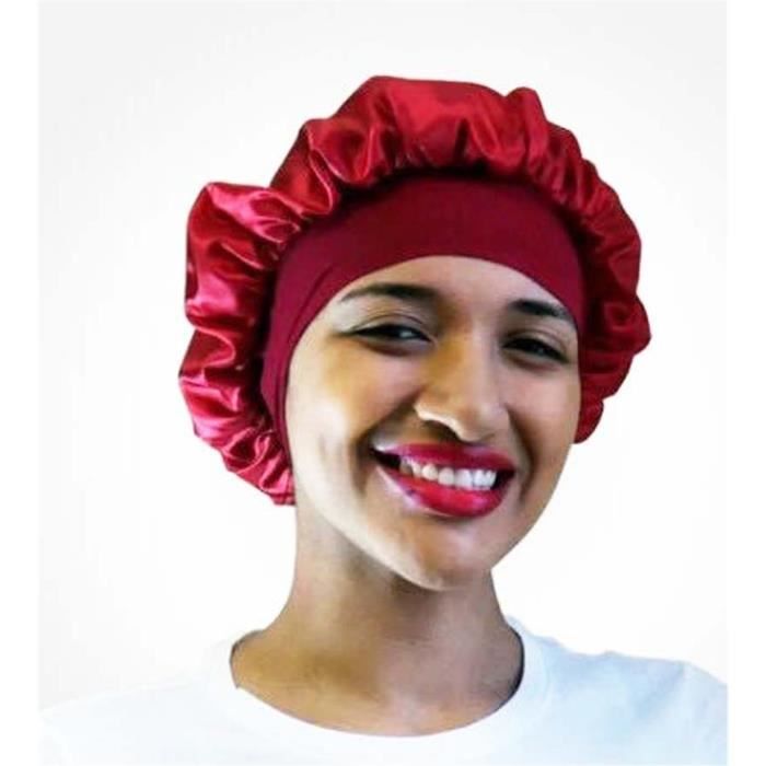 COMVIP Solid Colour Women's Satin Chemo Sleep Cap Hair