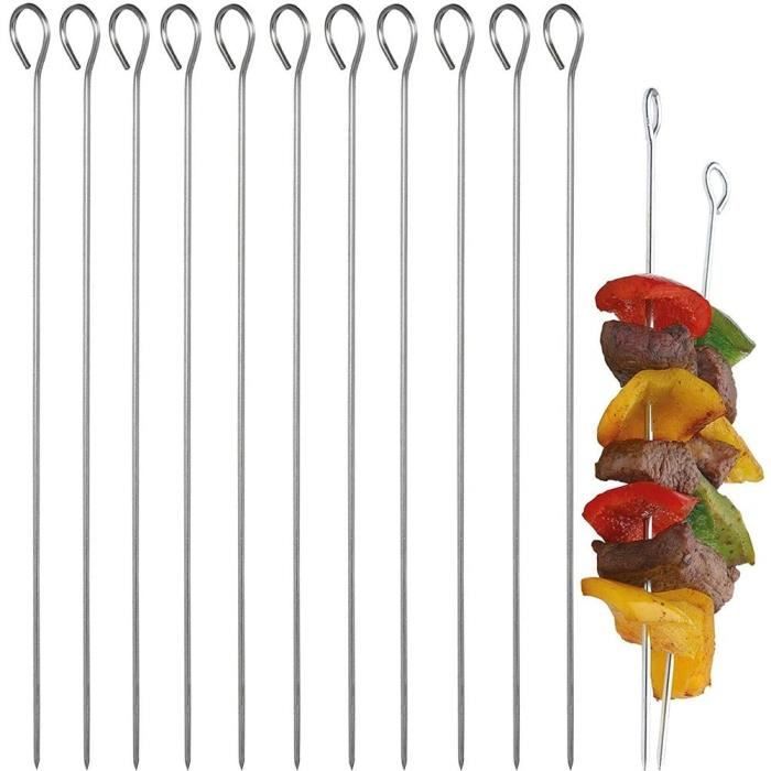 Brochette Barbecue Amazon Grille Barbecue Brochettes Pour Barbecue, Brochettes En Acier Inoxydable Pics Brochette Pique A Brochette