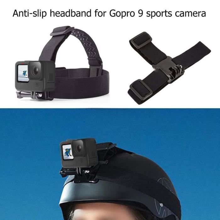 Support de bandeau antidérapant pour GoPro Hero 9 Hero9, noir, réglable,  ceinture de casque, accessoires de caméra [A09D9C0] - Cdiscount Appareil  Photo
