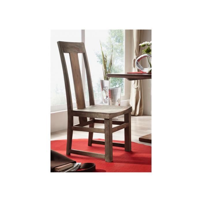 Chaise - Bois massif de palissandre huilé - NATURE GREY 122 Chaise - Bois massif de palissandre huilé - NATURE GREY 122
