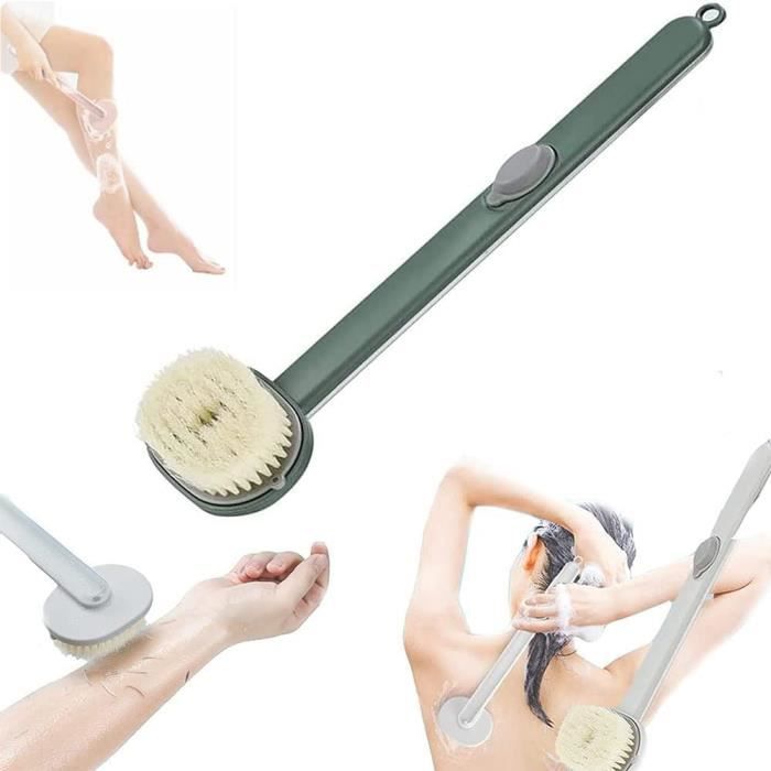 Brosse à Récurer Pour Sol 2 En 1 Eyliden - Tête Large 38cm, Poils Rigides + Raclette, Manche Télescopique 94-130cm | Pour Carrelage, Terrasse, Salle De Bain