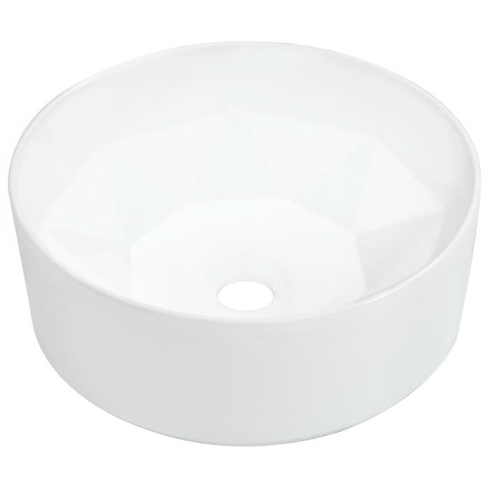 Lavabo Vasque - Lavabo à poser Lavabo salle de bain 36x14 cm Céramique Blanc