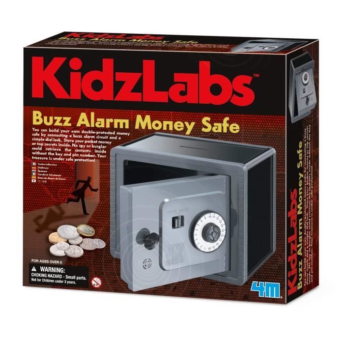 4M - 5603289 - Jeu Éducatif - Spy Science - Coffre-Fort avec Alarme