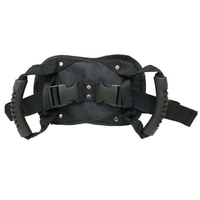Cekell Poignée Passager Moto Universelle, Robuste Ceinture de Sécurité Passager moto, Harnais Moto Passager Réglable