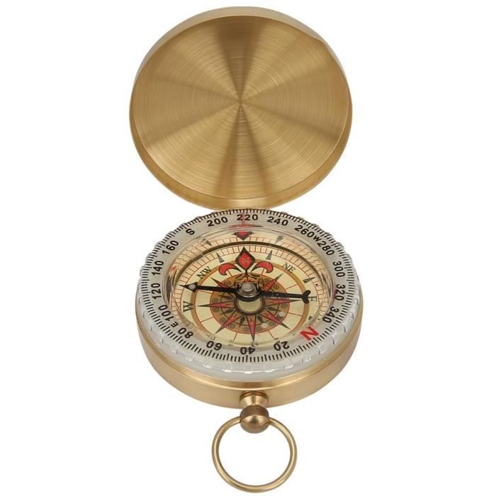 Vintage boussole de poche en laiton type de montre boussole