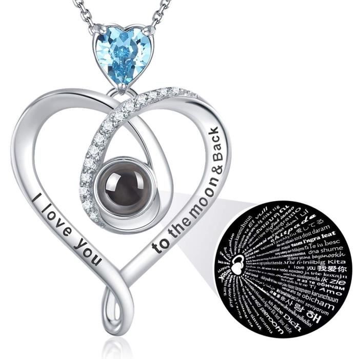 Joli Collier cœur avec véritable Mère de Pear Fabriqué en argent sterling 925