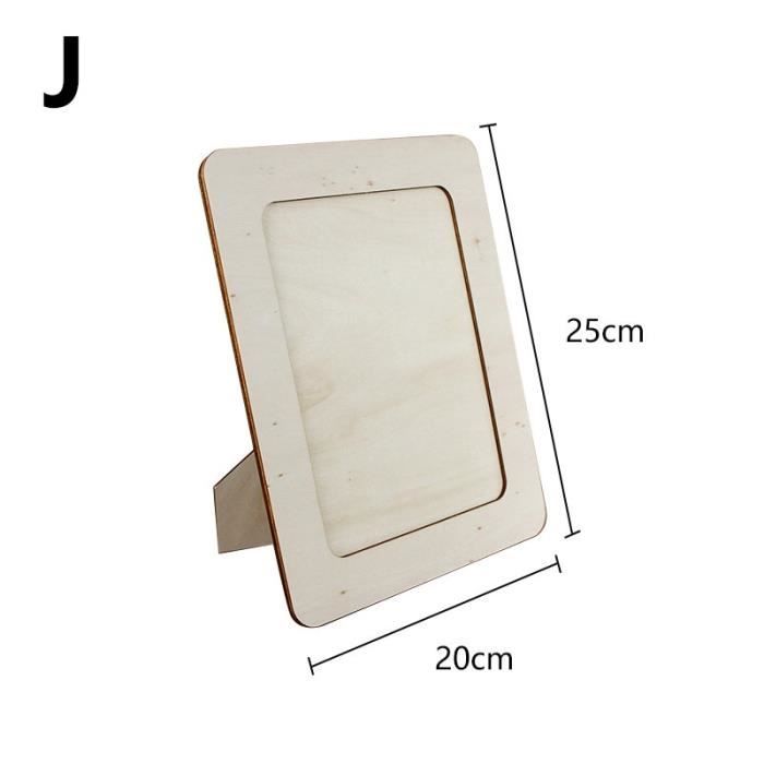 Cadre Photo En Bois Inachevé, Décor De Maison, Mariage, Anniversaire