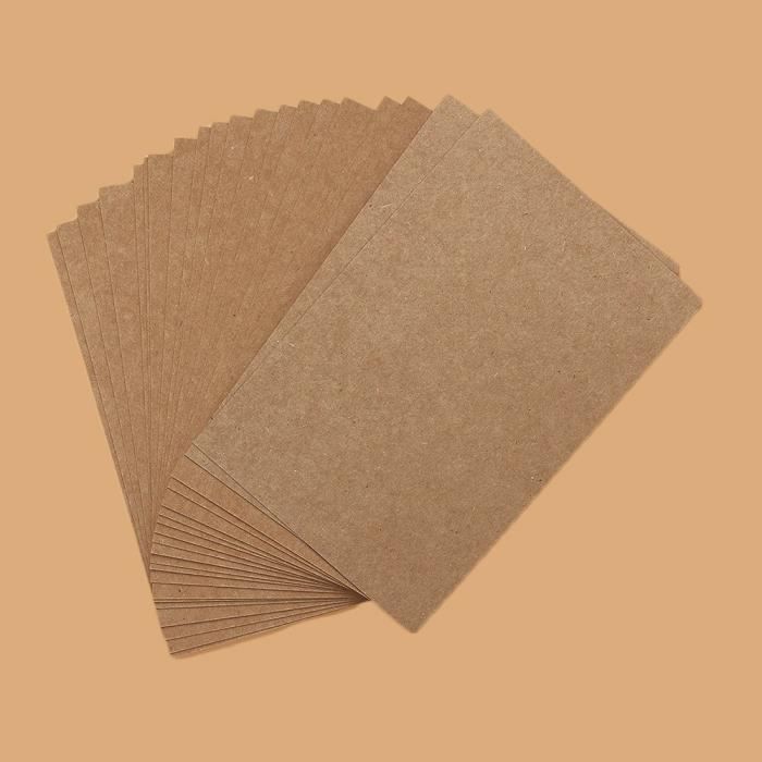 Cartes Kraft Vierges Carte Blanche Vierge 300 Pièces Papier Kraft Pour