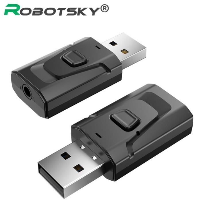 Cle Adaptateur Bluetooth,Adaptateur USB sans fil Bluetooth,4 en 1
