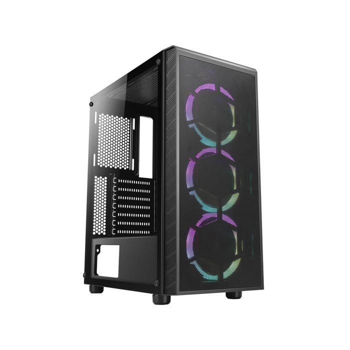 Boitier PC Moyen Tour ATX Azza Prime RGB avec panneau vitré