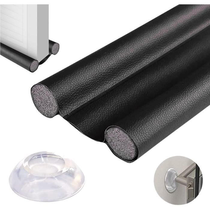 Beautissu 2X Boudin De Porte Isolant 80cm Avec Aimants - Anti Froid Bruit - Coupe Vent Gris Clair