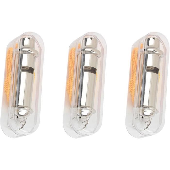 2 PCS sifflet en laiton,sifflet d'arbitre,Porte-clés