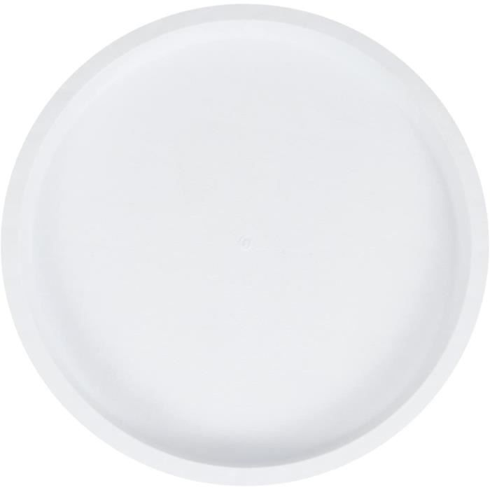 Soucoupe Pour Pots De Fleurs En Céramique – Bleu Marine, Taille M (19x19x2 Cm) – Bac D’égouttement Intérieur/extérieur