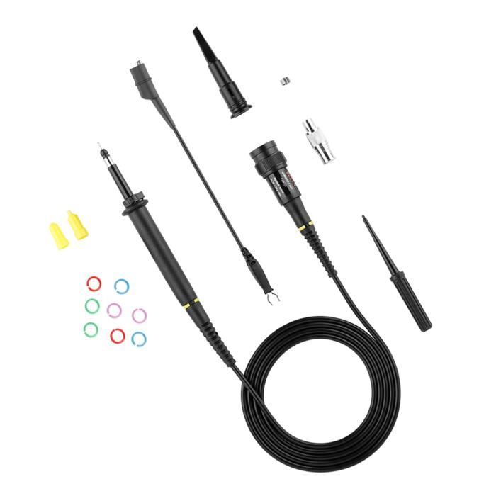 Lot De 5 Câbles Test BNC Avec Pinces Crocodile - 92 Cm, Pour Labo, électronique, Diagnostic Auto