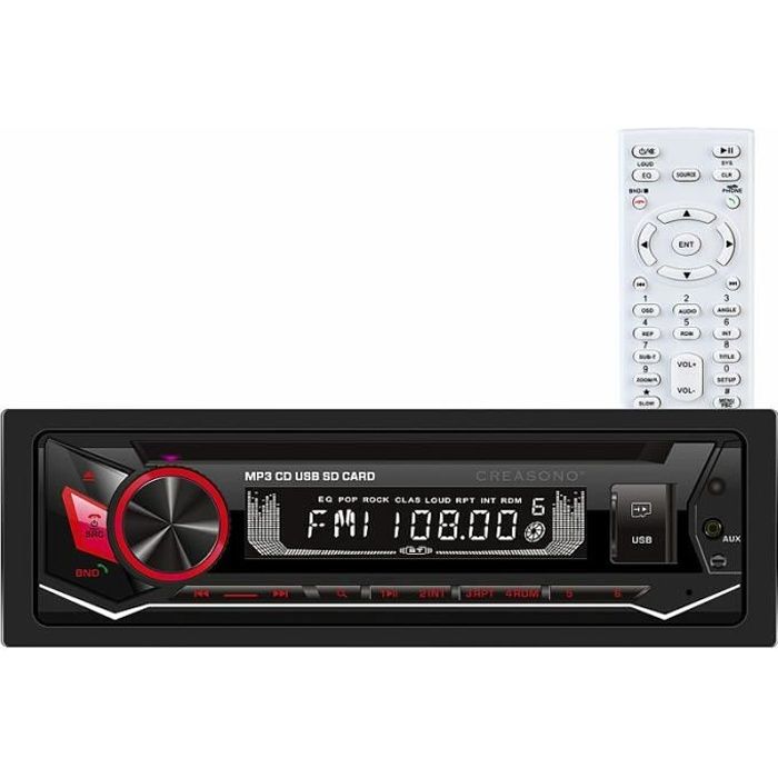Autoradio CD 1-DIN avec bluetooth CAS-3700.bt - Cdiscount Auto