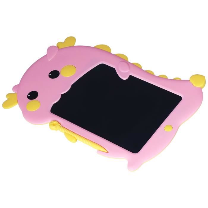 YOUANG Tablette LCD 10 Pouces Dinosaure - Jouet Dessin Enfants 3-7 Ans Rose, Cadeau Éducatif