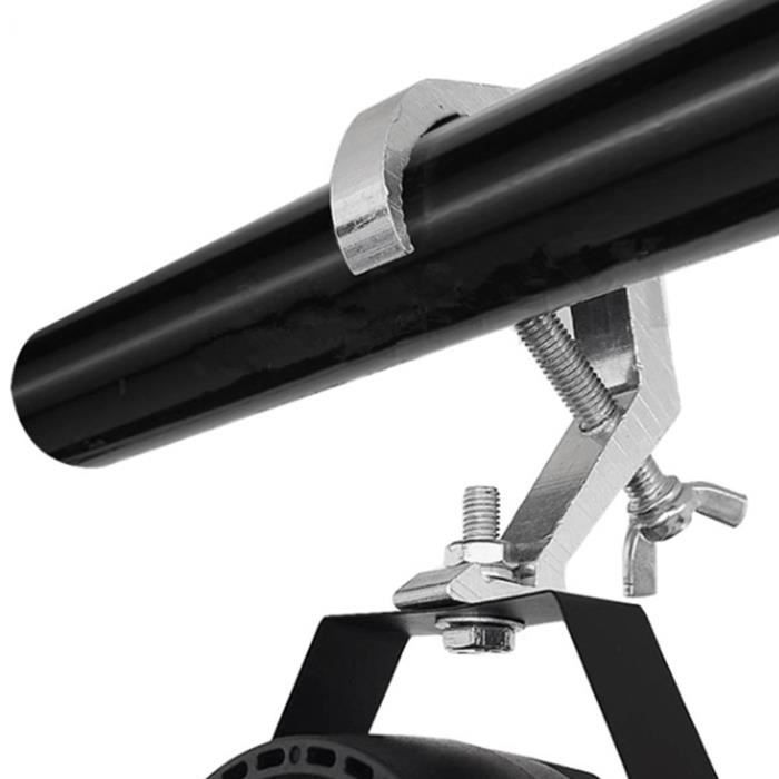 Pince D'éclairage De Scène à Dégagement Rapide 32–35 Mm – Pinces DJ Robustes 74,8 Kg Pour Tuyau OD 3,2–3,5 Cm F24 Noir