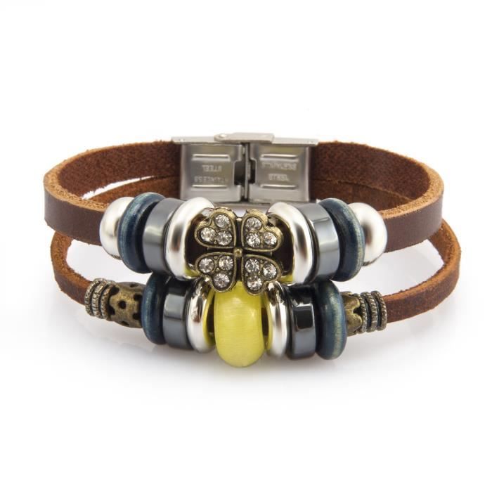 Bracelets Cuir Véritable Homme Et Femme - Trouvez Le Bracelet Idéal