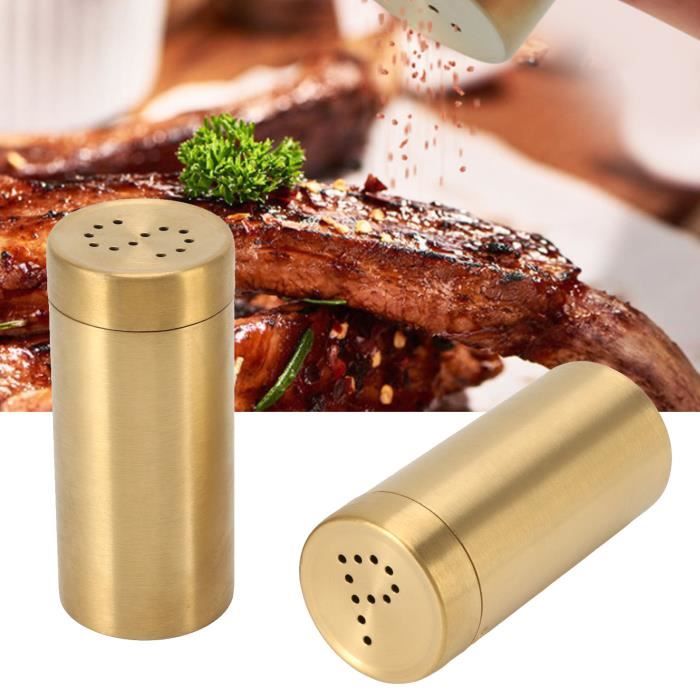 Salieres Et Poivrieres Set En Acier Inoxydable,2 Pièces Saliere Et Poivriere De Table,Saliere Et Poivrier Classique Traditionnelle,Salière Et Poivrière Pour Les Cuisines,Restaurants,Barbecues