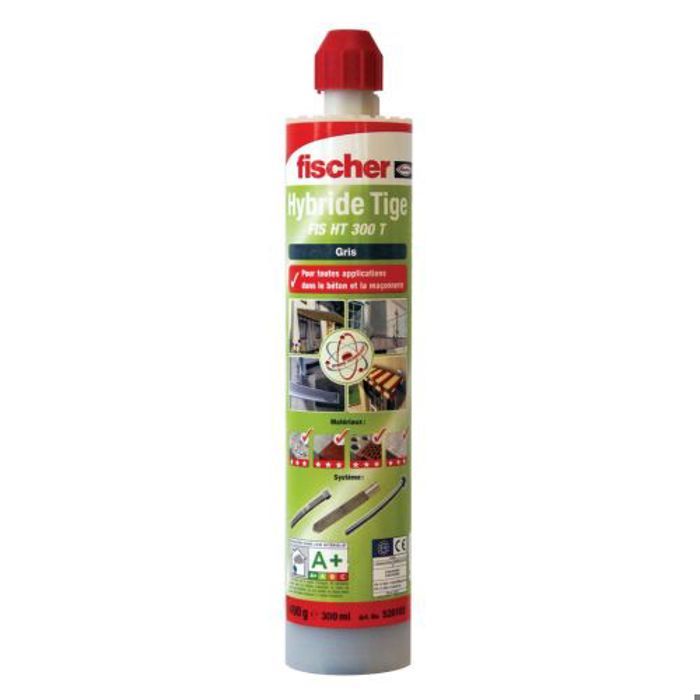 Résine hybride pour tiges filetées FIS HT II 380 C ton cartouche 380ml FISCHER 520105