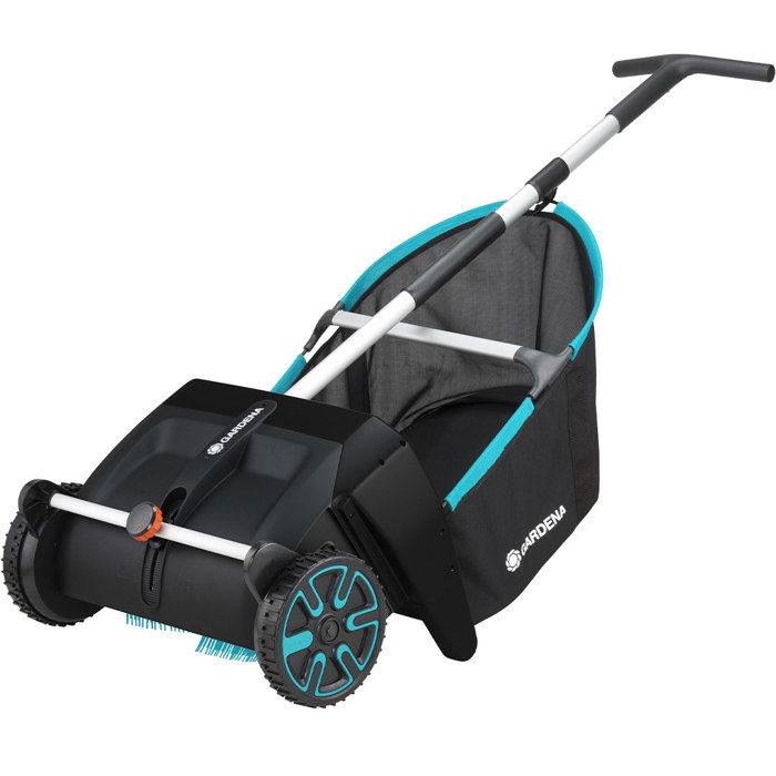 Ramasse-feuilles GARDENA - 3565-20 | Largeur travail: 49cm, Bac 90L, Collecteur de feuilles, Balayeu