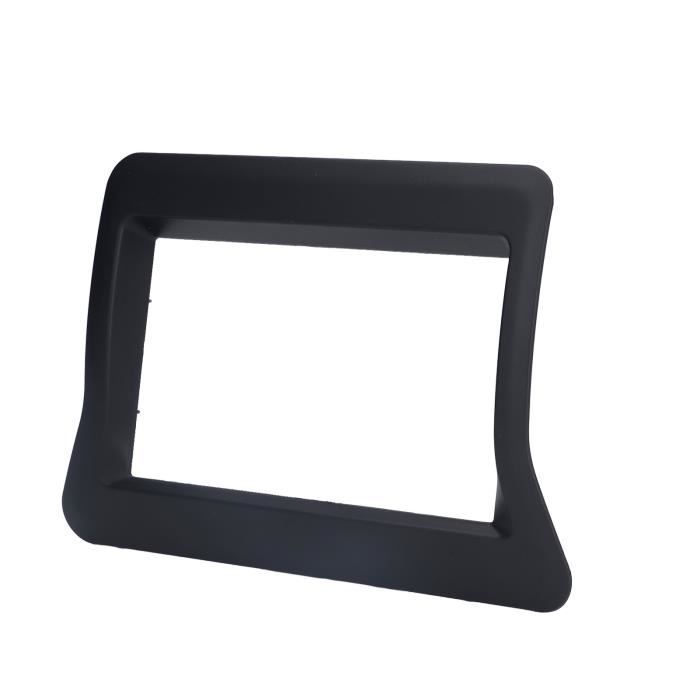 Cadre De Montage Autoradio Grand Écran Pour Camion – Support Tableau De Bord Universel, Kit Garniture Noir Pour Stéréo Double DIN