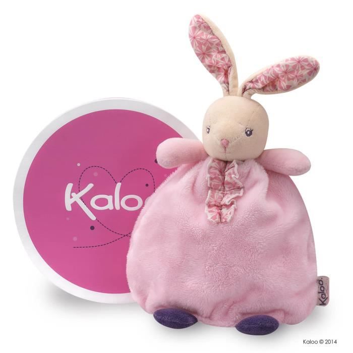 Doudou Lapin KALOO Petite Rose - Pour Fille - 20 cm